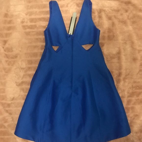 Halston Heritage Cobalt Blue Cutout Dress - Picture 4 of 5